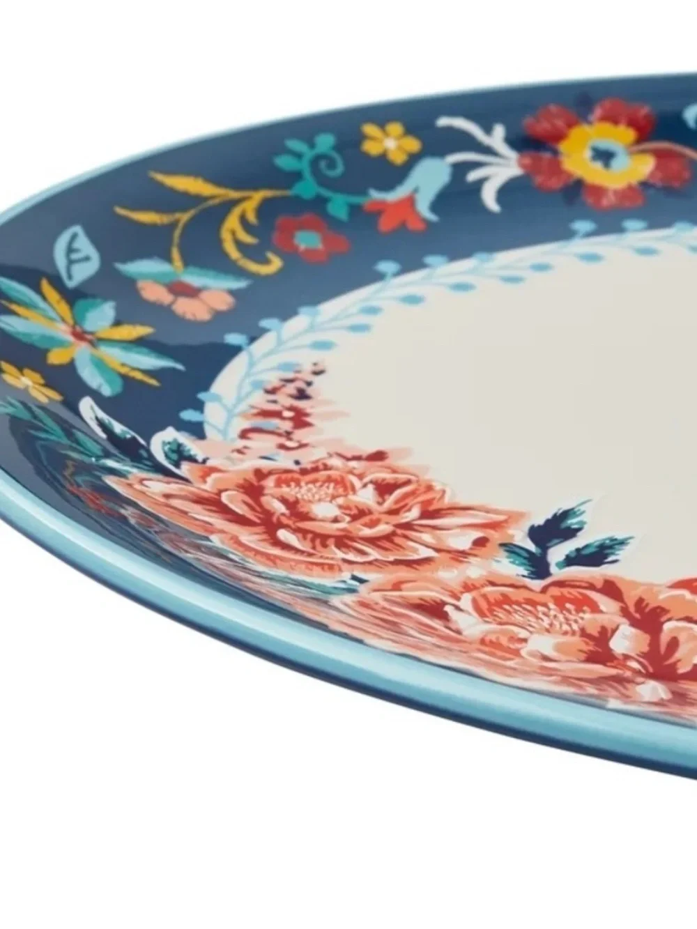 The Pioneer Woman Keepsake Floral large Stoneware Serving Platter.